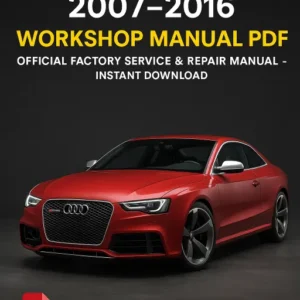 Audi RS5 Workshop Manual (2007-2016)