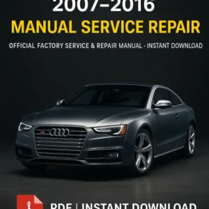 Audi S5 (2007–2016) Official Workshop Manual