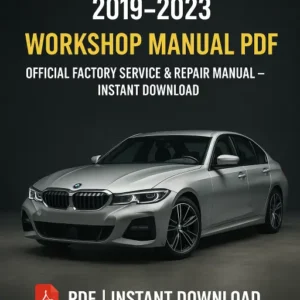 BMW 3 F30 335i Workshop Manual (2019 2023)