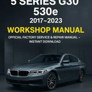 BMW 5 G30 530e Workshop Manual (2017-2023)