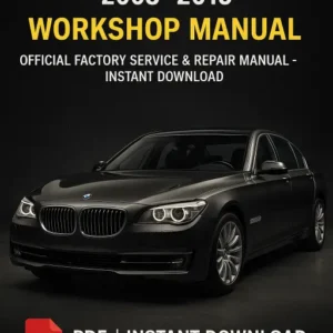 BMW 7 Series F01 Workshop Manual (2008–2015)