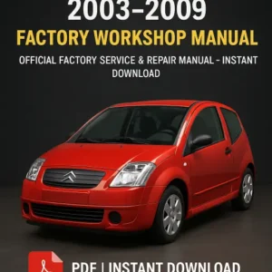 Citroën C2 Workshop Manual (2003–2009)