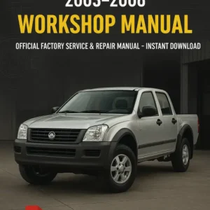 Holden Rodeo RA Workshop Manual (2003-2008)