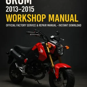 Honda MSX125 GROM Workshop Manual (2013-2015)
