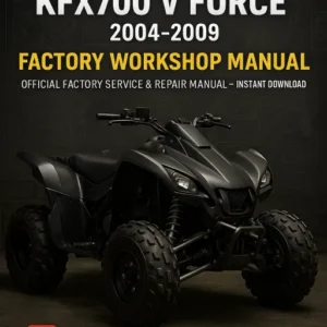 Kawasaki KFX700 V Force Workshop Manual (2004-2009)