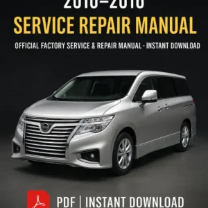 Nissan Elgrand E52 Workshop Manual (2010–2016)