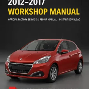Peugeot 208 Workshop Manual (2012–2017)