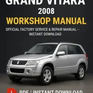 2008 Suzuki Grand Vitara Workshop Manual