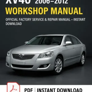 Toyota Aurion XV40 Workshop Manual (2006–2012)