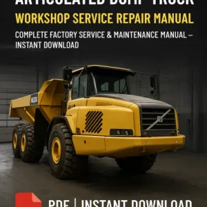 Volvo A25D 4x4 Articulated Dump Truck Workshop Manual