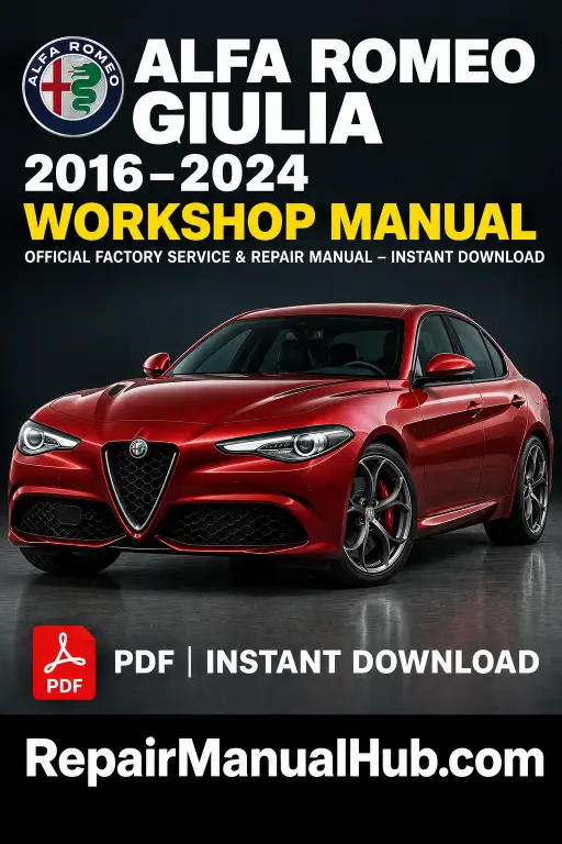 Alfa Romeo Giulia Workshop Manual 2016-2024 PDF