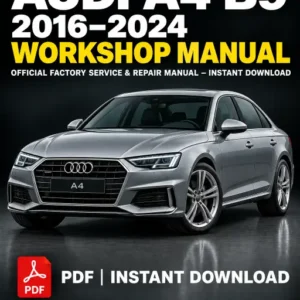 Audi A4 B9 Workshop Manual 2016-2024 PDF
