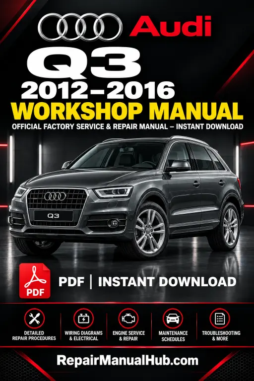 Audi Q3 Workshop Manual 2012-2016 PDF Download