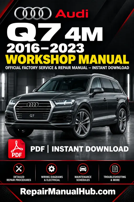 Audi Q7 4M Workshop Manual 2016-2023 PDF