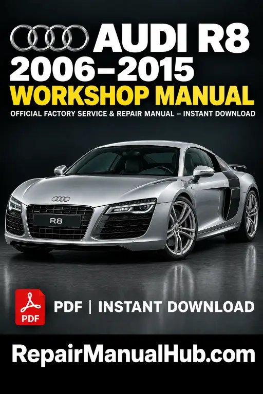 Audi R8 Workshop Manual 2006-2015 PDF Download