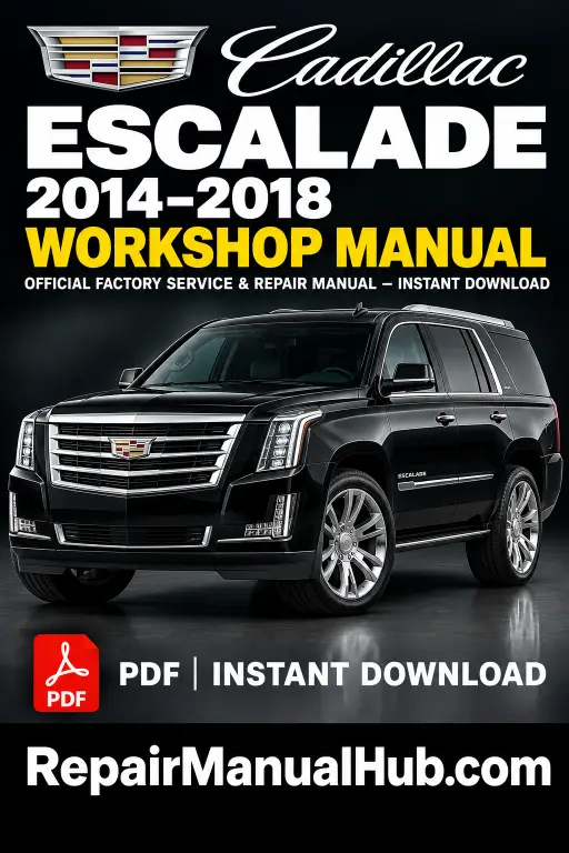 Cadillac Escalade Workshop Manual 2014-2018 PDF