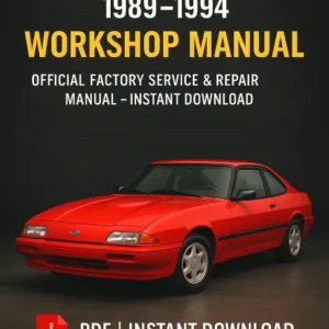 Ford Capri SA Workshop Manual (1989-1994)